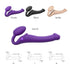 Strap-on Vibrant Télécommandé 3 Moteurs Couleur Violet